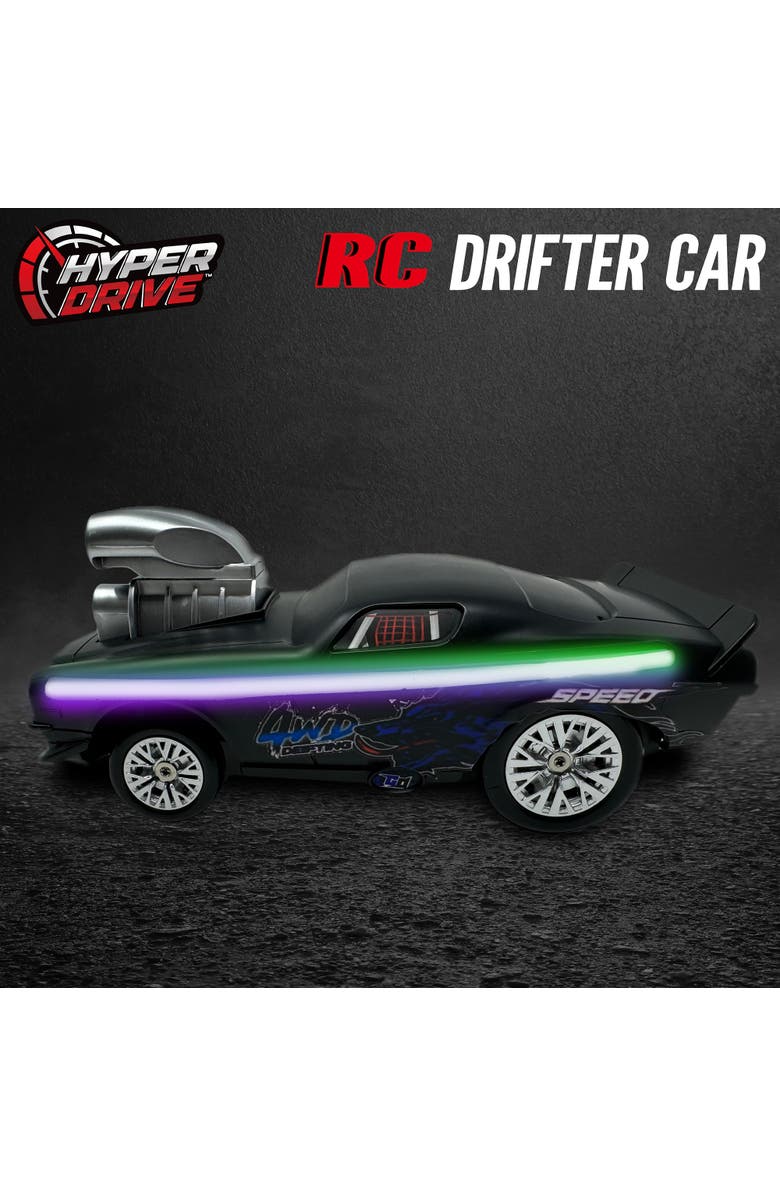 Hyper Drive Rc Drifter Car, Street Racer With Led Lights For Kids, Alternate, color, Multicolored