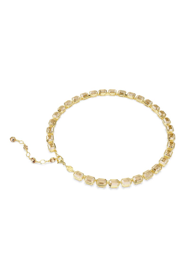 Millenia Crystal Collar Necklace, Alternate, color, GOLD/ MULTI