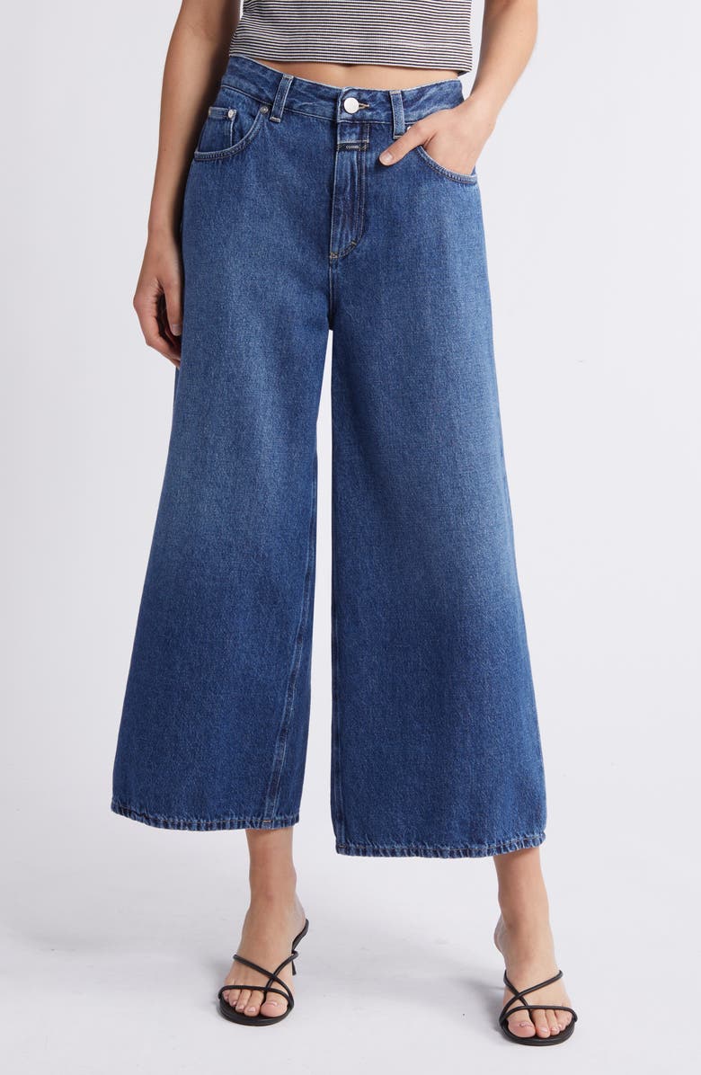 Closed Lyna Crop Wide Leg Jeans, Main, color,