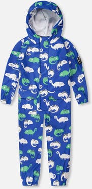 Deux par Deux Boy Rain One-Piece Animal Print in Polyurethane