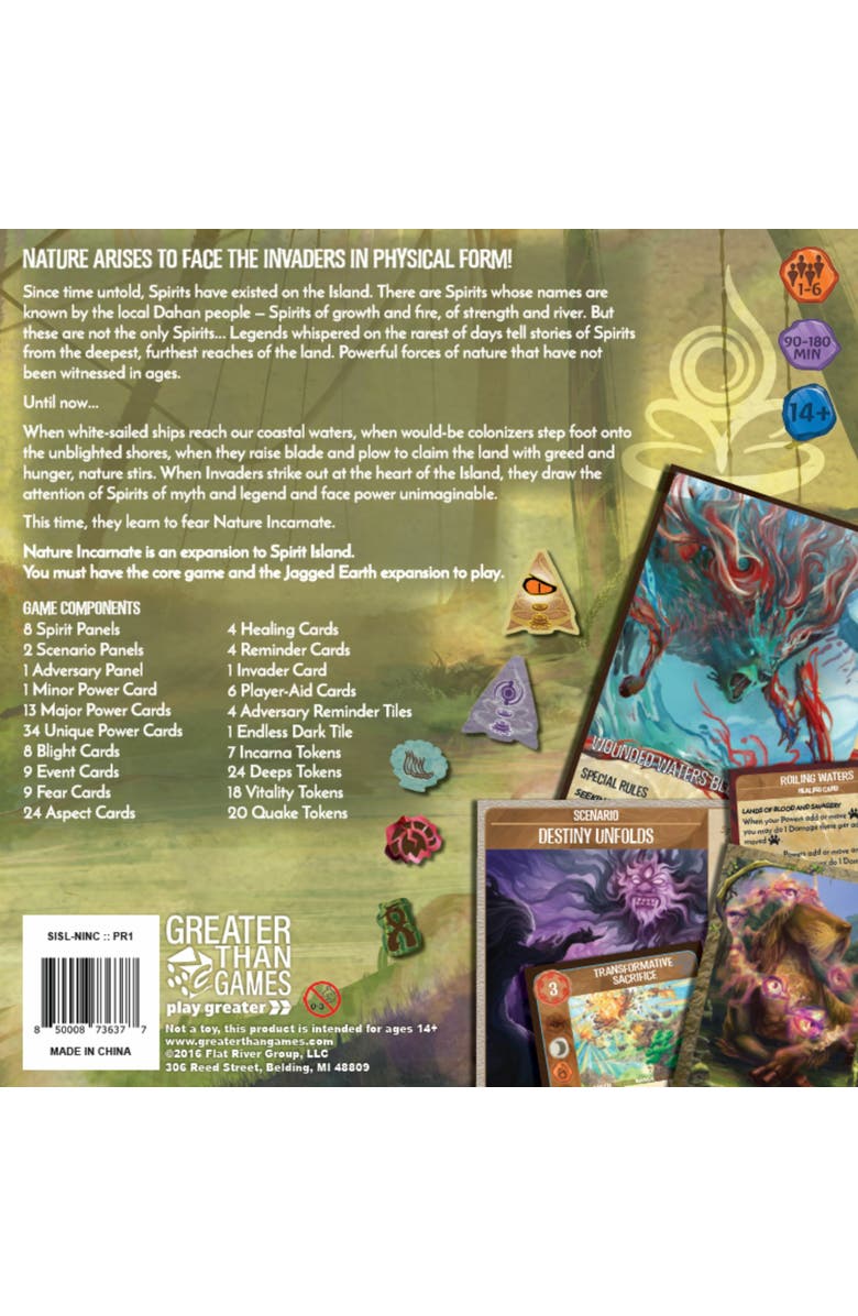 Greater Than Games Spirit Island Nature Incarnate Expansion Board Game, Alternate, color, Multicolored