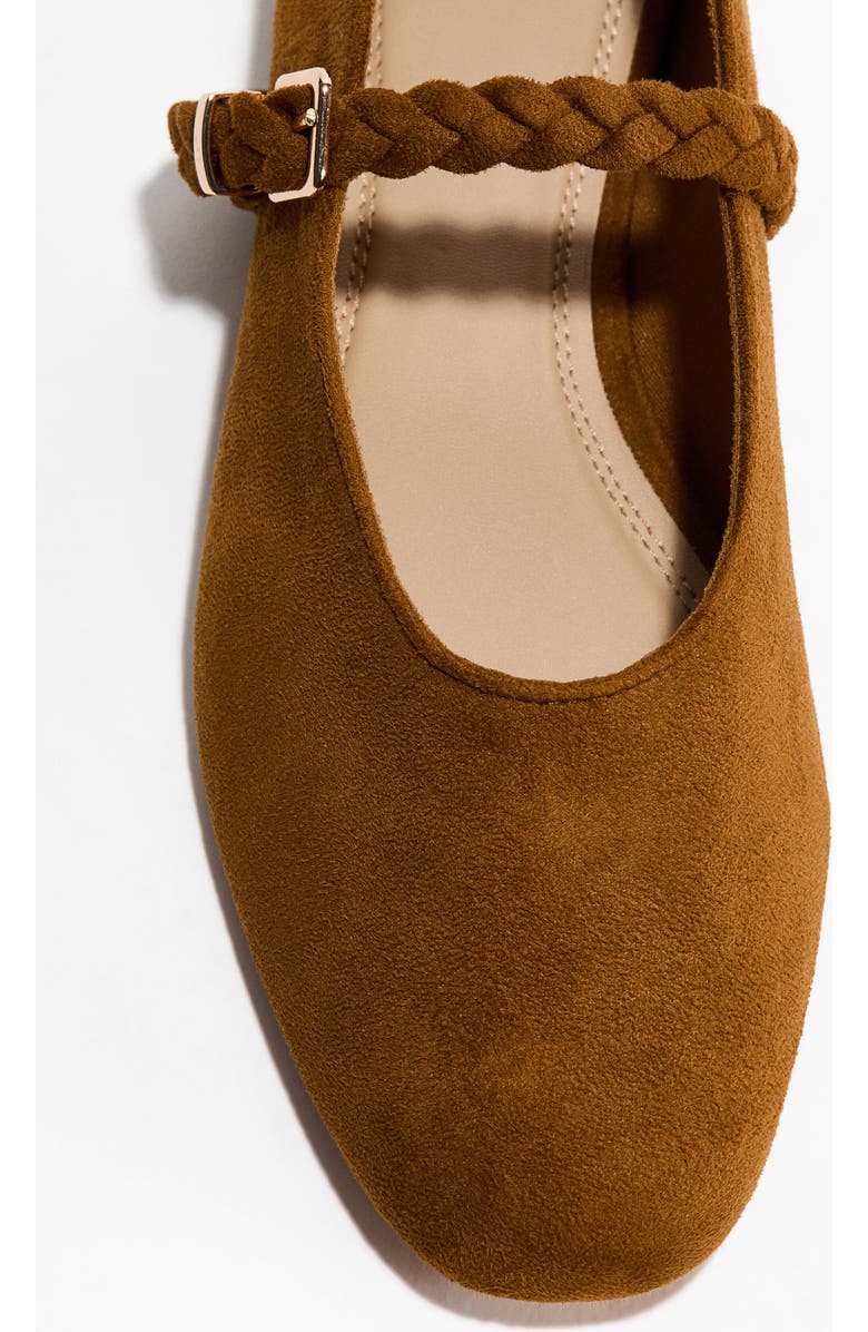 H&M Mary Jane Ballet Flats, Alternate, color, Brown