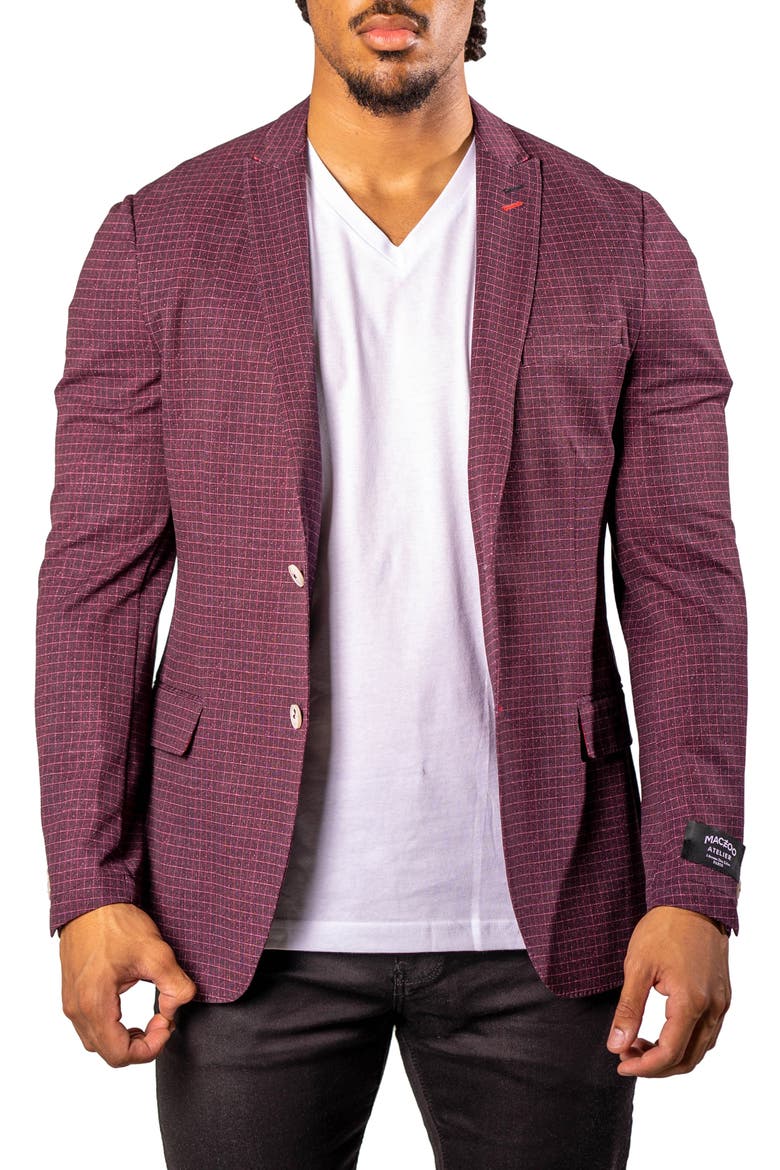 Vortex Red Unconstructed Blazer, Alternate, color, RED