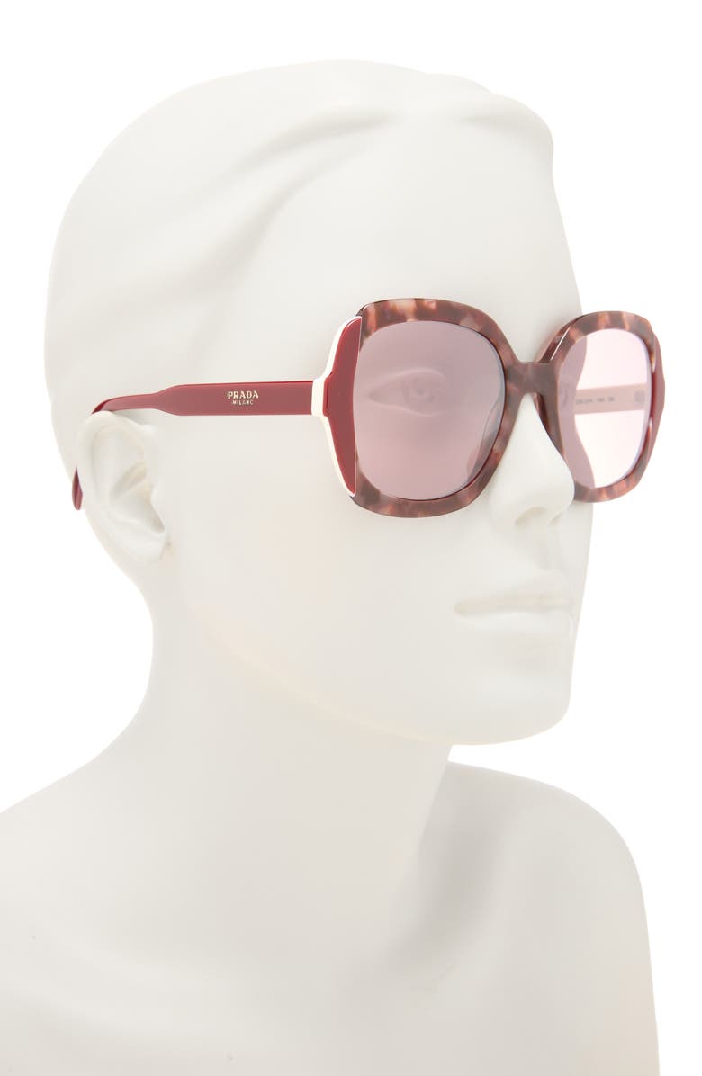 Prada 54mm Square Sunglasses, Alternate, color, 