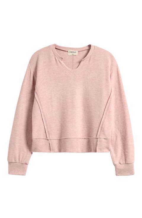 Kids' Long Sleeve Hacci Top (Big Kid)