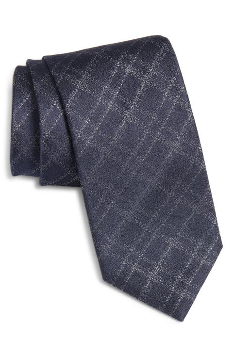 Plaid Silk Tie
