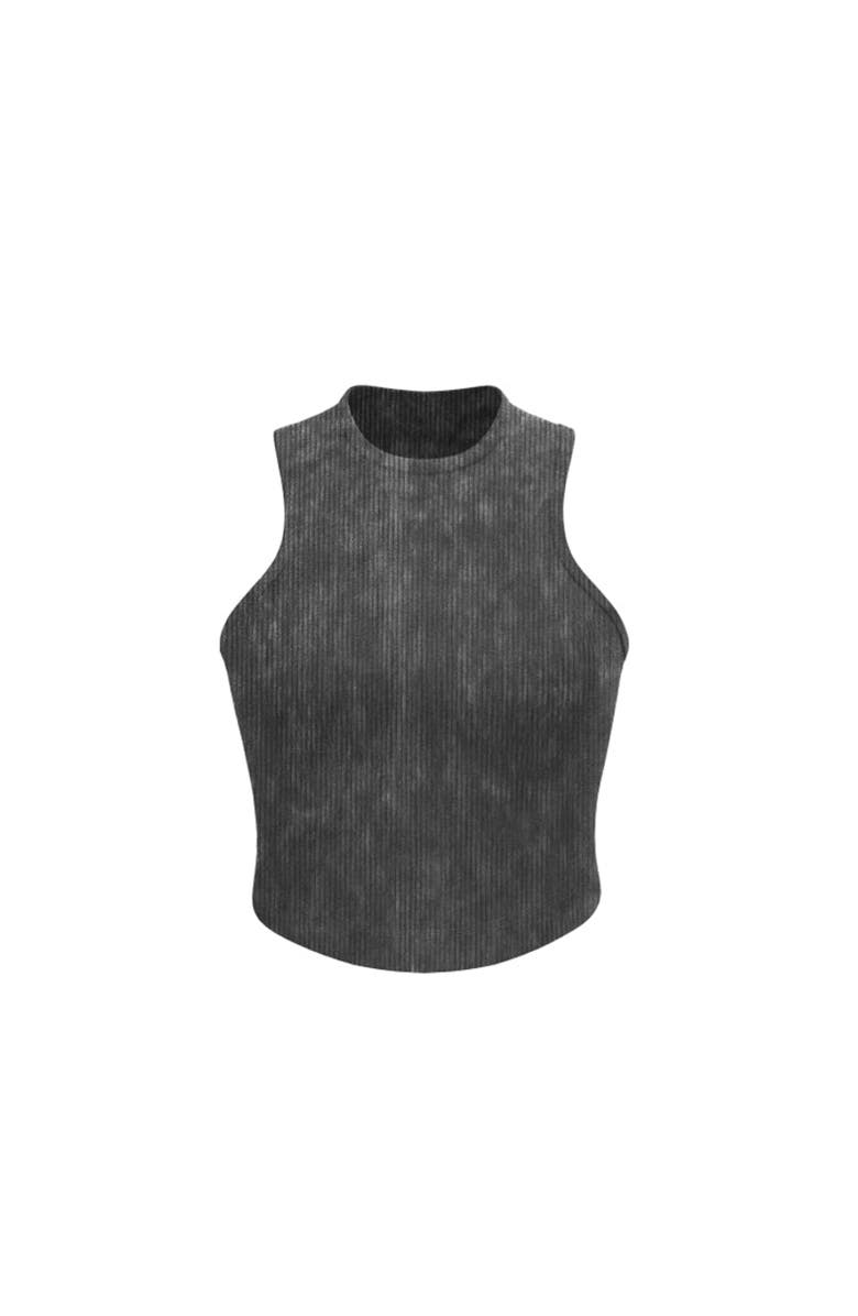 Vitality Cloud II Rib High Neck Tank, Alternate, color, Iron Washed