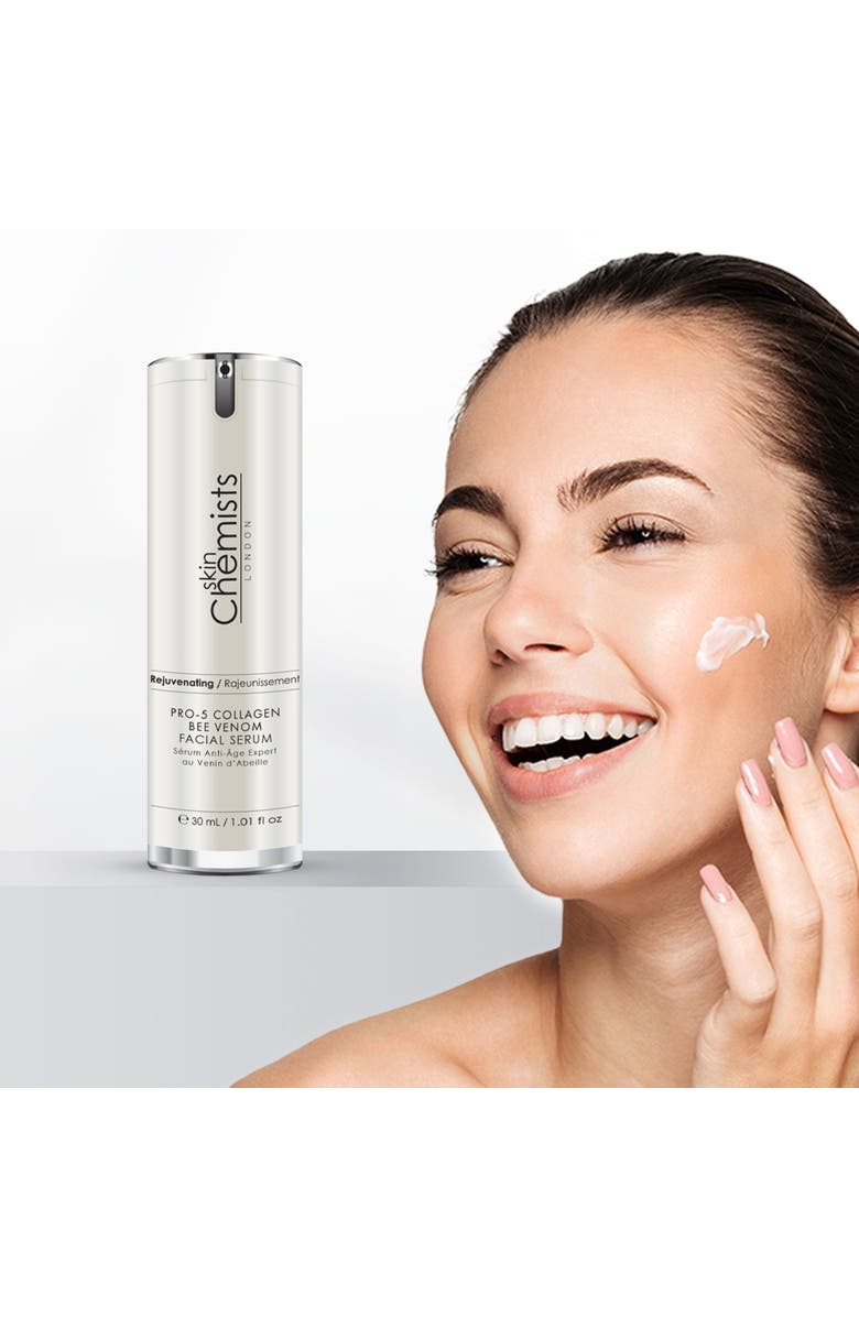 SKINCHEMISTS Pro-5 Collagen Bee Venom Facial Serum 30ml x 3 Trio Set, Alternate, color, White