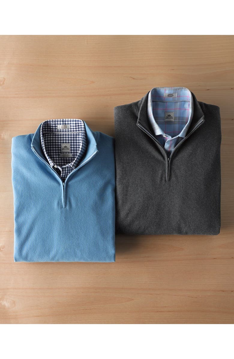 Nordstrom Quarter Zip Cotton Pullover, Alternate, color, 