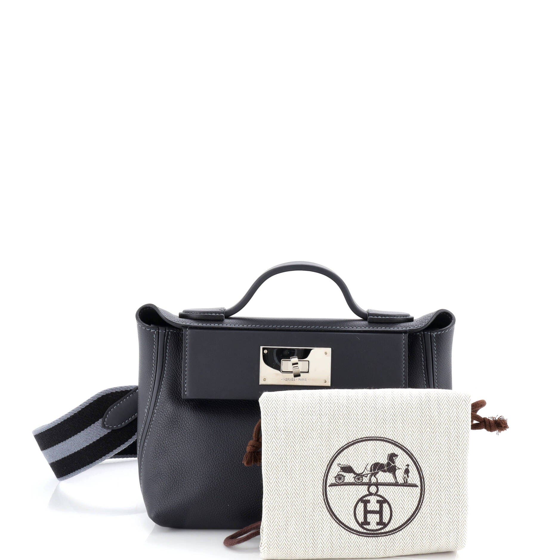 Pre-Owned Hermes 24/24 Bag Evercolor with Swift 21, Alternate, color, Caban