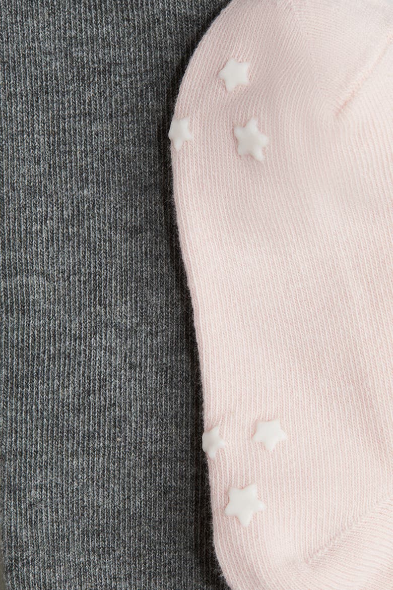 2-pack Anti-slip Fine-knit Tights, Alternate, color, Gray/pink