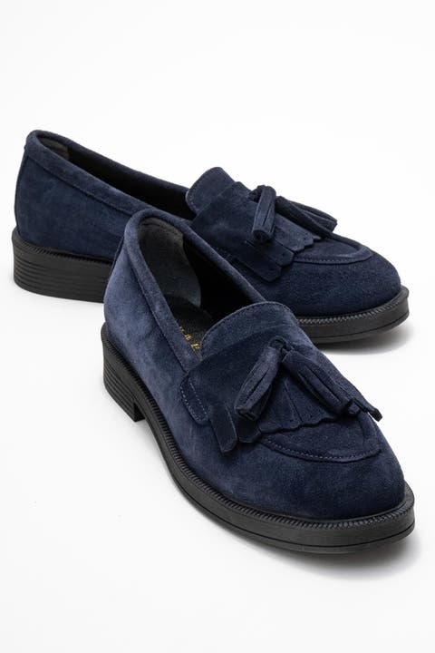 Milly Leather Tassel Loafer