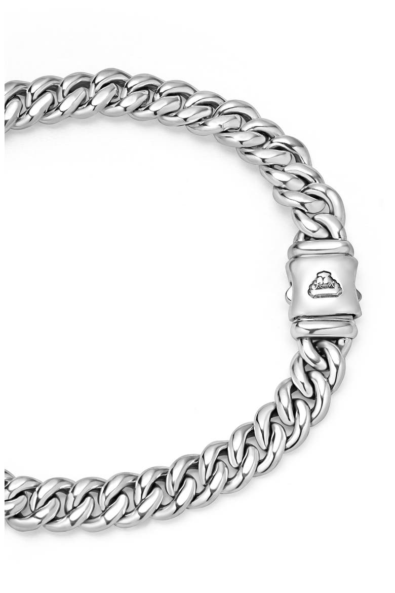 Men's Anthem Sterling Silver Curb Chain Bracelet, Alternate, color, SILVER
