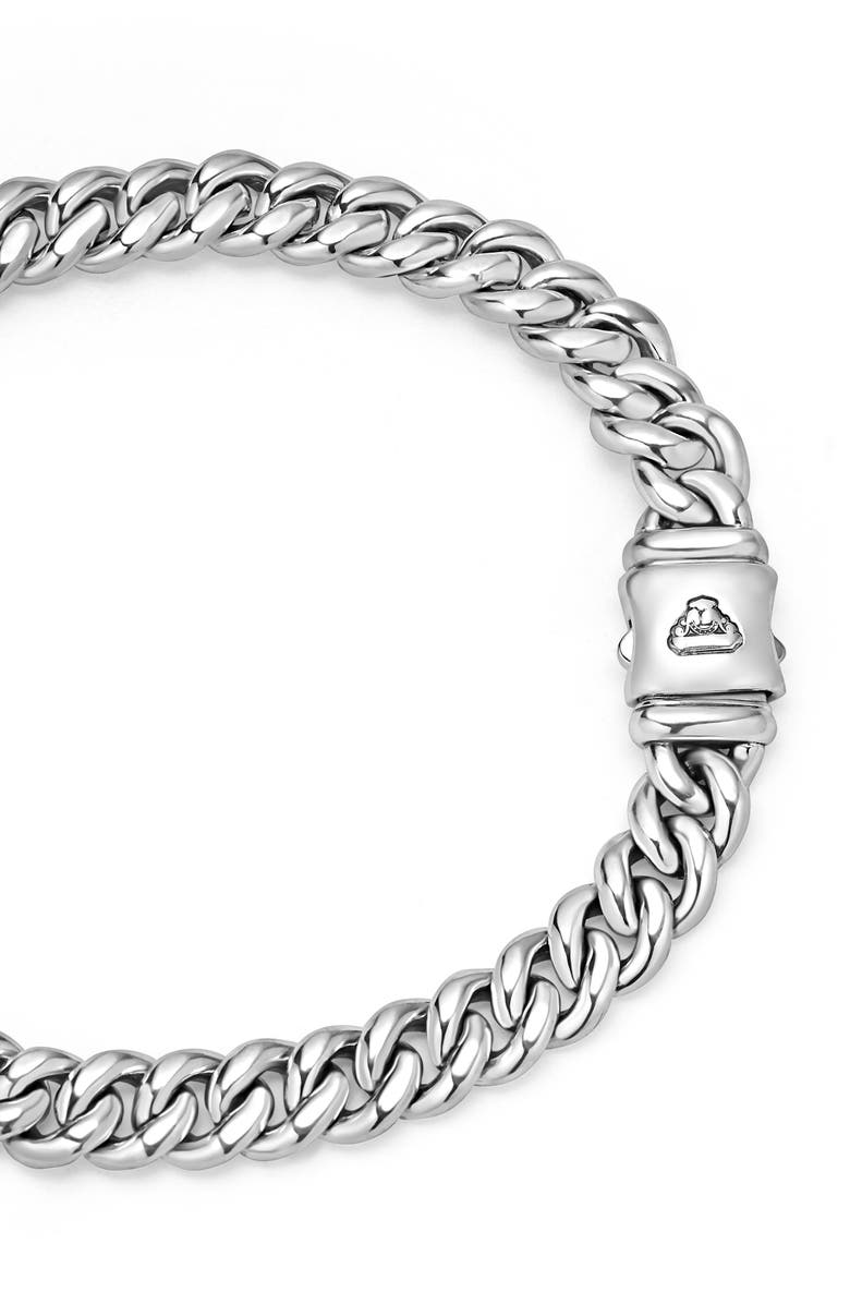 LAGOS Men's Anthem Sterling Silver Curb Chain Bracelet, Alternate, color, Silver