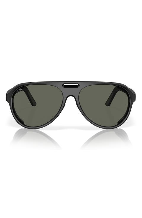 59mm Polarized Pilot Sunglasses