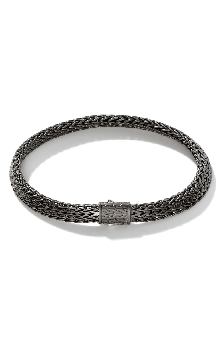 John Hardy Icon Bracelet, Dark Silver, 6.5mm, Main, color,