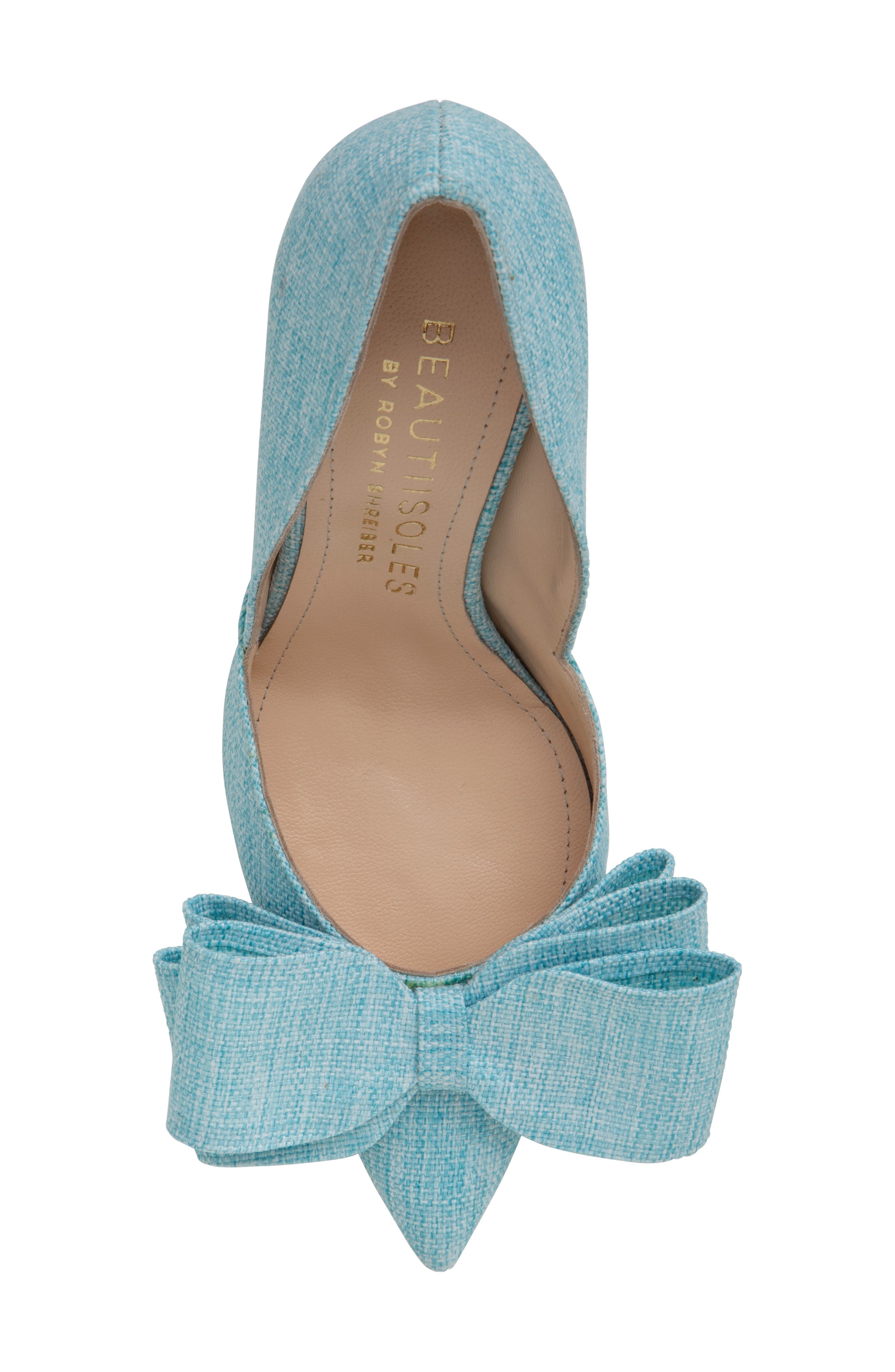 BEAUTIISOLES Oxsana Pointed Toe Pump, Alternate, color, Sky Blue