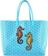 Pre-Owned Goyard Anjou Reversible Tote Embroidered Coated Canvas PM