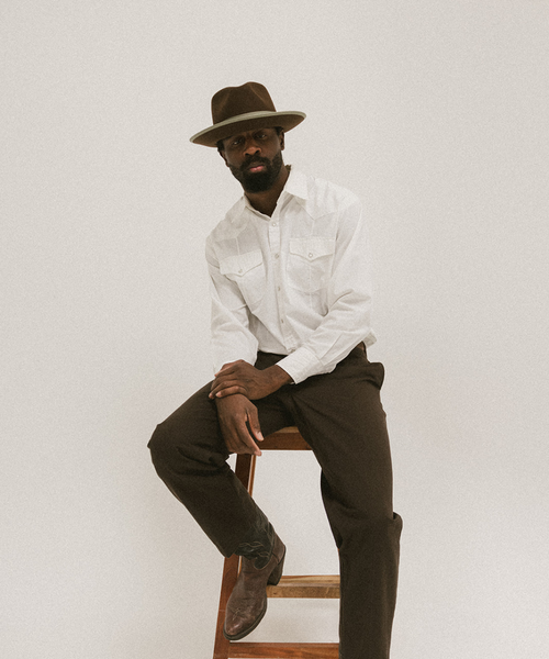 Two Roads Hat Co. Waterloo Fedora In Coffee