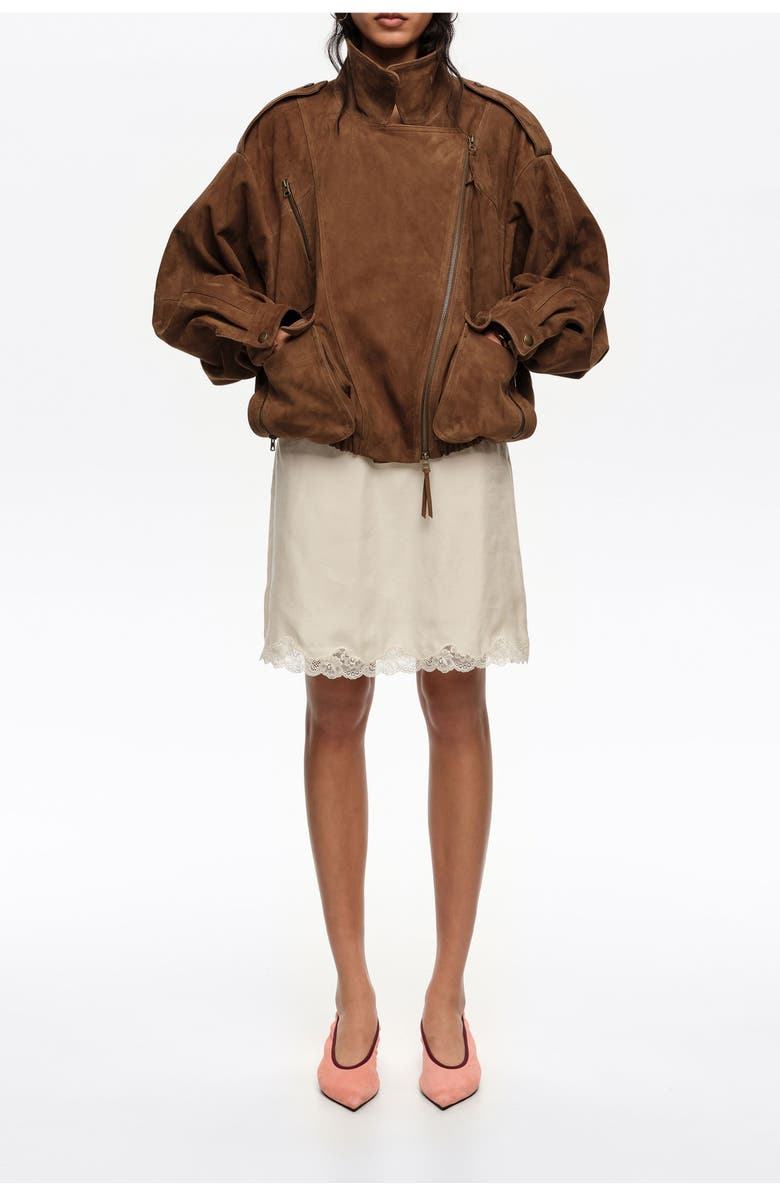 Bimba y Lola Lace Mini Skirt, Main, color, Ivory