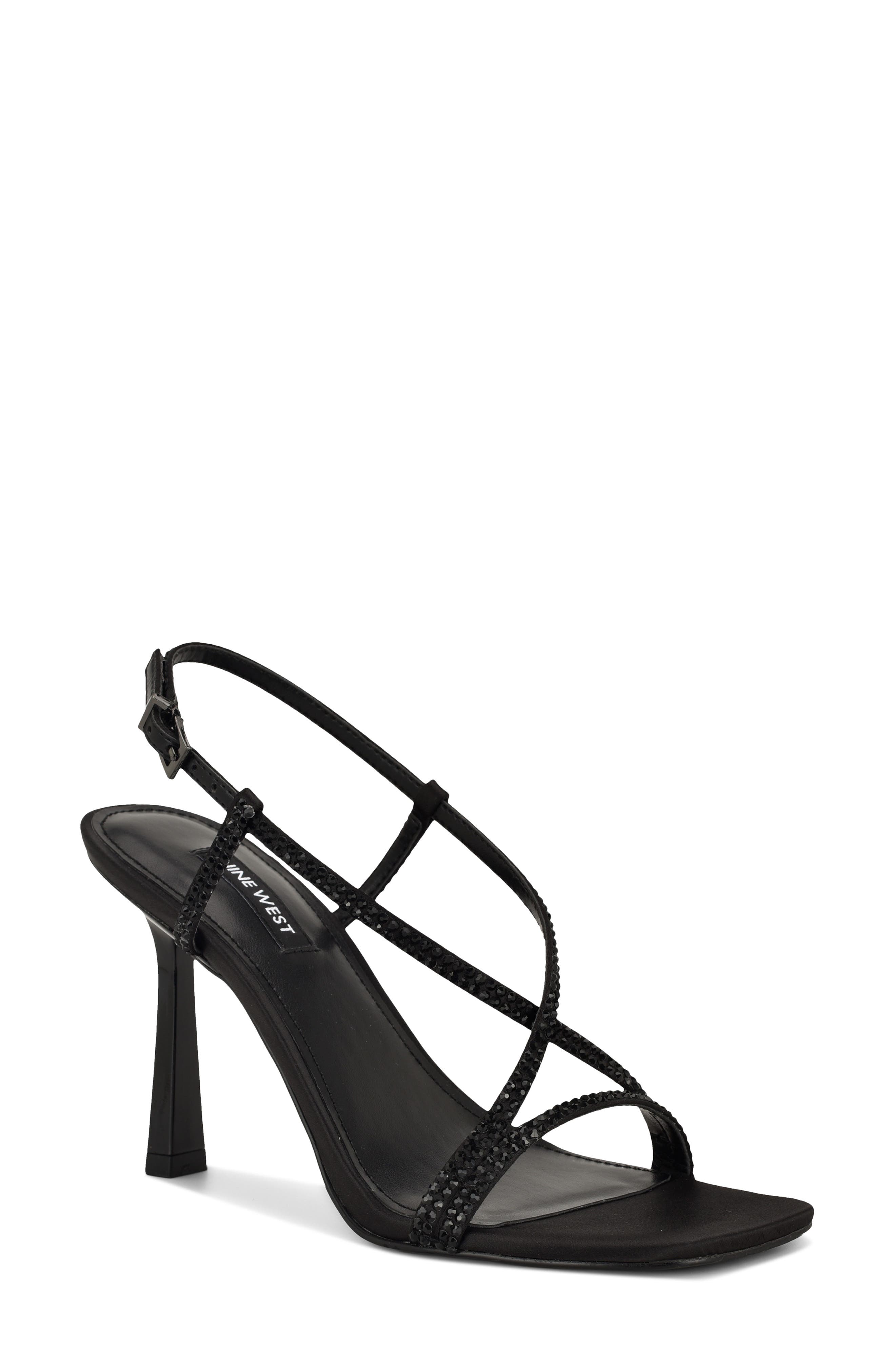 Nine West Vallanh Slingback Sandal, Main, color, Black