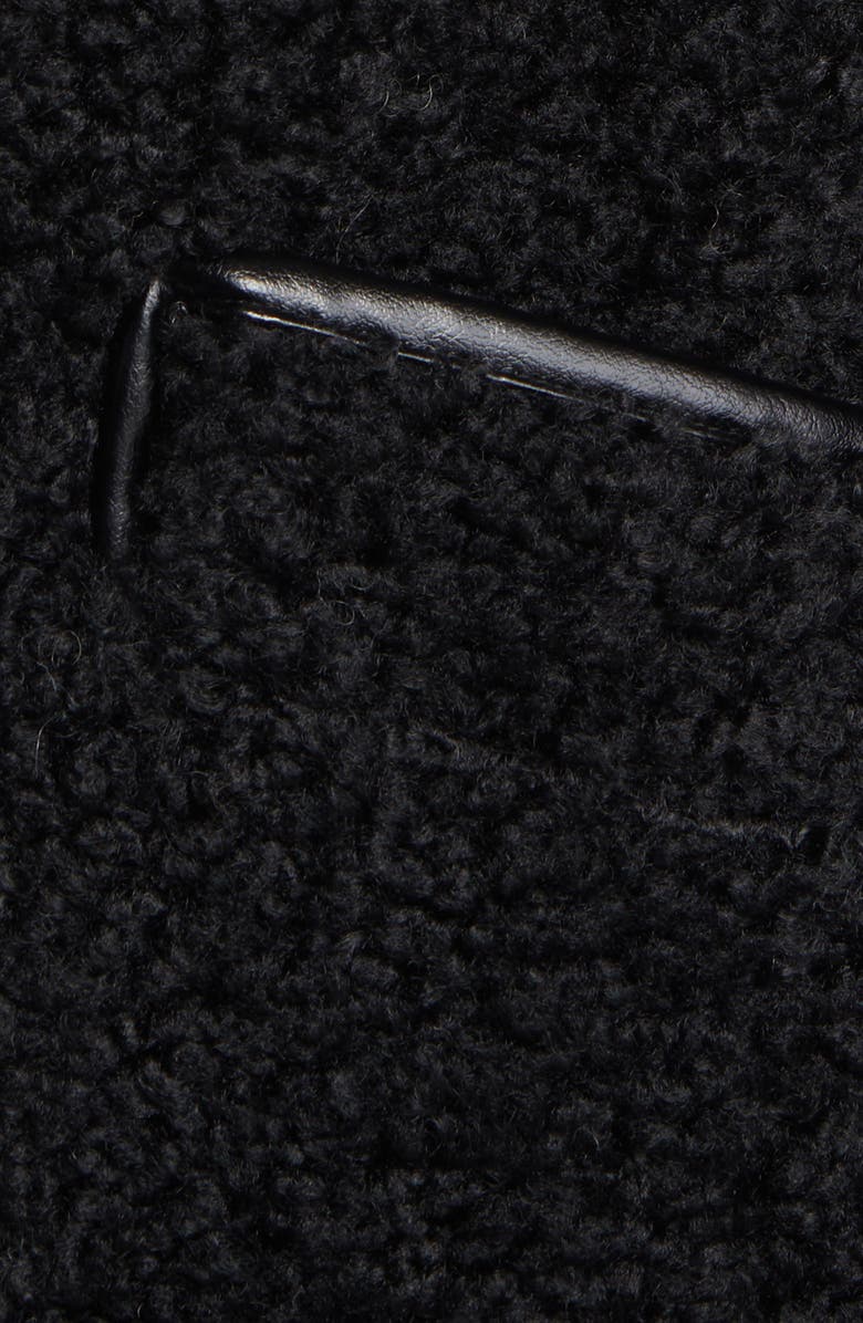 Sam Edelman Stand Collar Faux Shearling Coat, Alternate, color, 