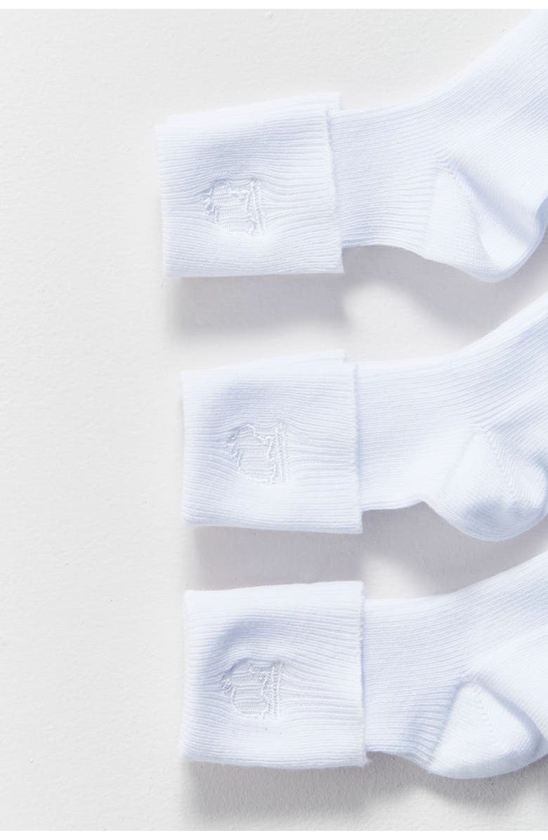 Premium Cotton Logo Sock 3-Pack for Infant