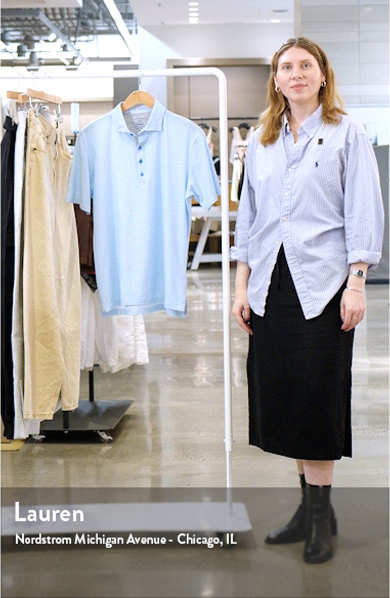 Linxter Microdot Cotton & Lyocell Blend Golf Polo, sales video thumbnail