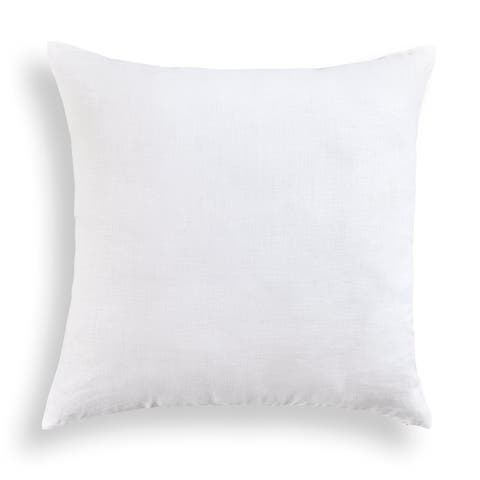 Linen Pillow Cover 20 x 20 Inch for Dining Table, Holiday and Everyday Table Decor - Montauk