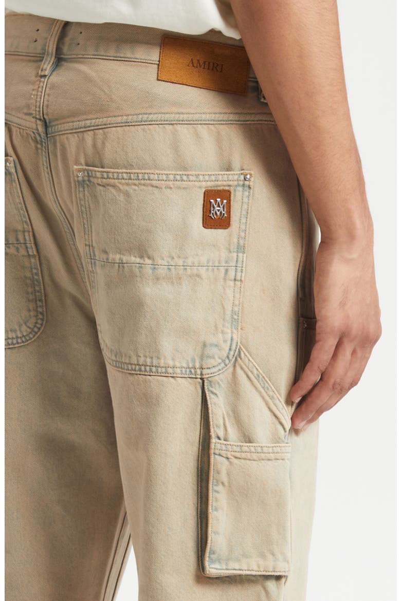 Lightweight Distressed Carpenter Jeans, Alternate, color, SAND INDIGO