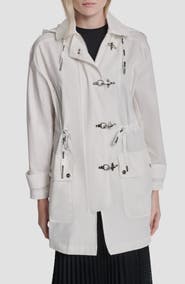 DKNY Fire Clasp Hooded Jacket