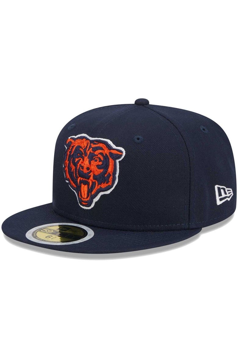 Youth New Era Navy Chicago Bears  Main 59FIFTY Fitted Hat, Main, color, Navy