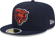 New Era Youth New Era Navy Chicago Bears Main 59FIFTY Fitted Hat