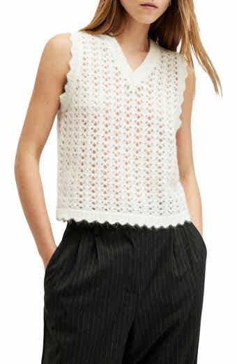 AllSaints Vivian Openwork Sweater Vest