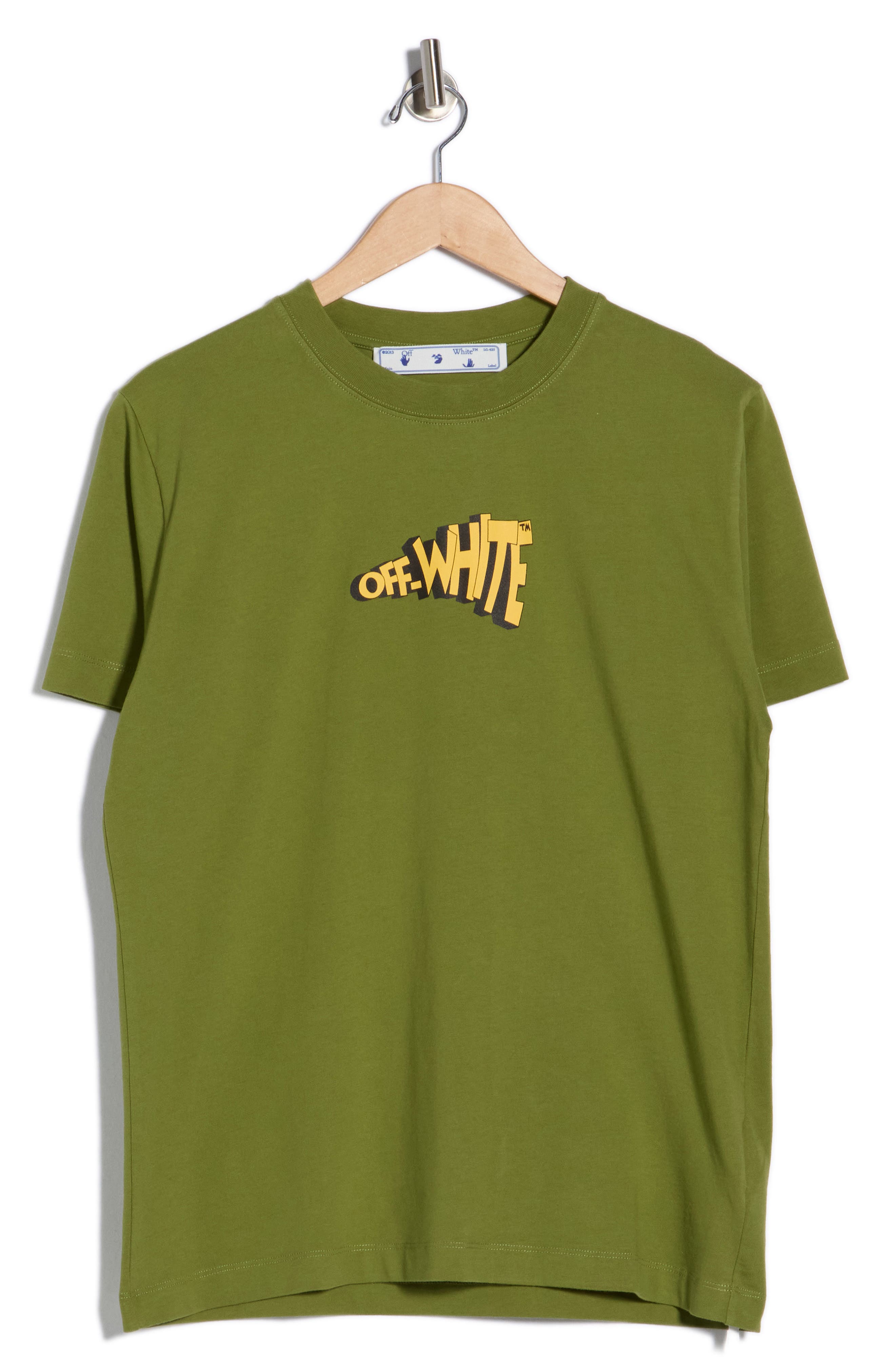 Off-White Slim Fit Cartoon Arrow Graphic T-Shirt