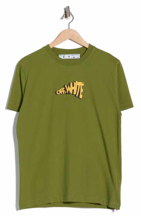 Off-White Slim Fit Cartoon Arrow Graphic T-Shirt