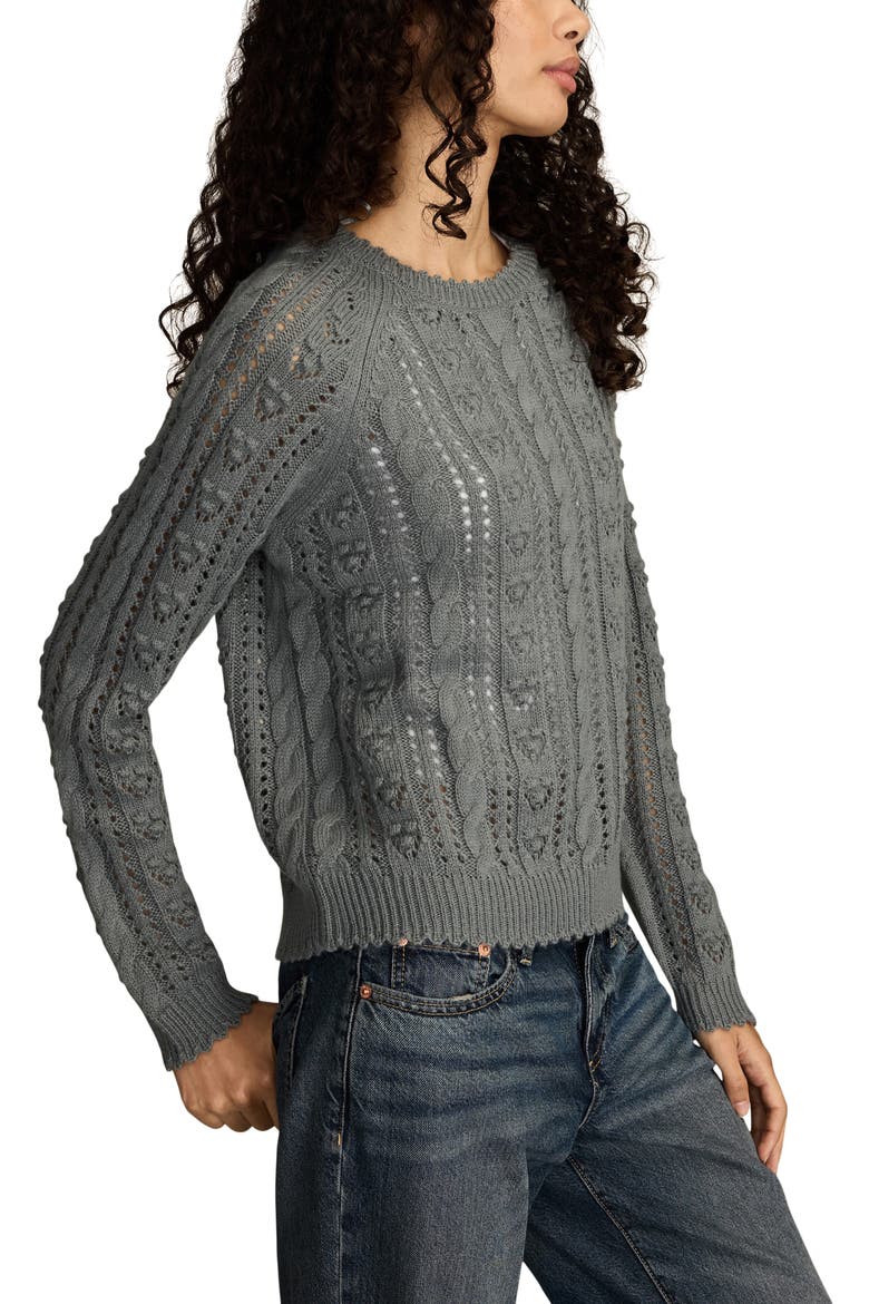 Pointelle Sweater, Alternate, color, TROOPER