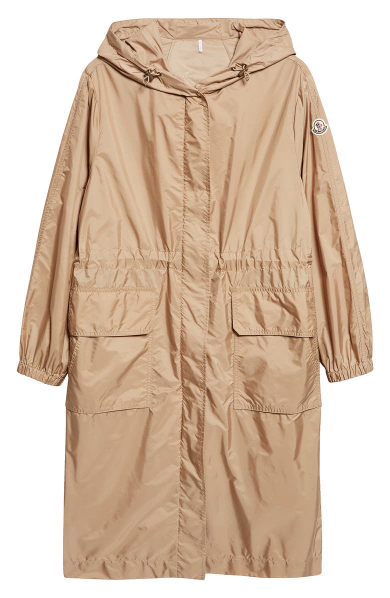 Moncler Hiengos Long Parka, Alternate, color, Travertine