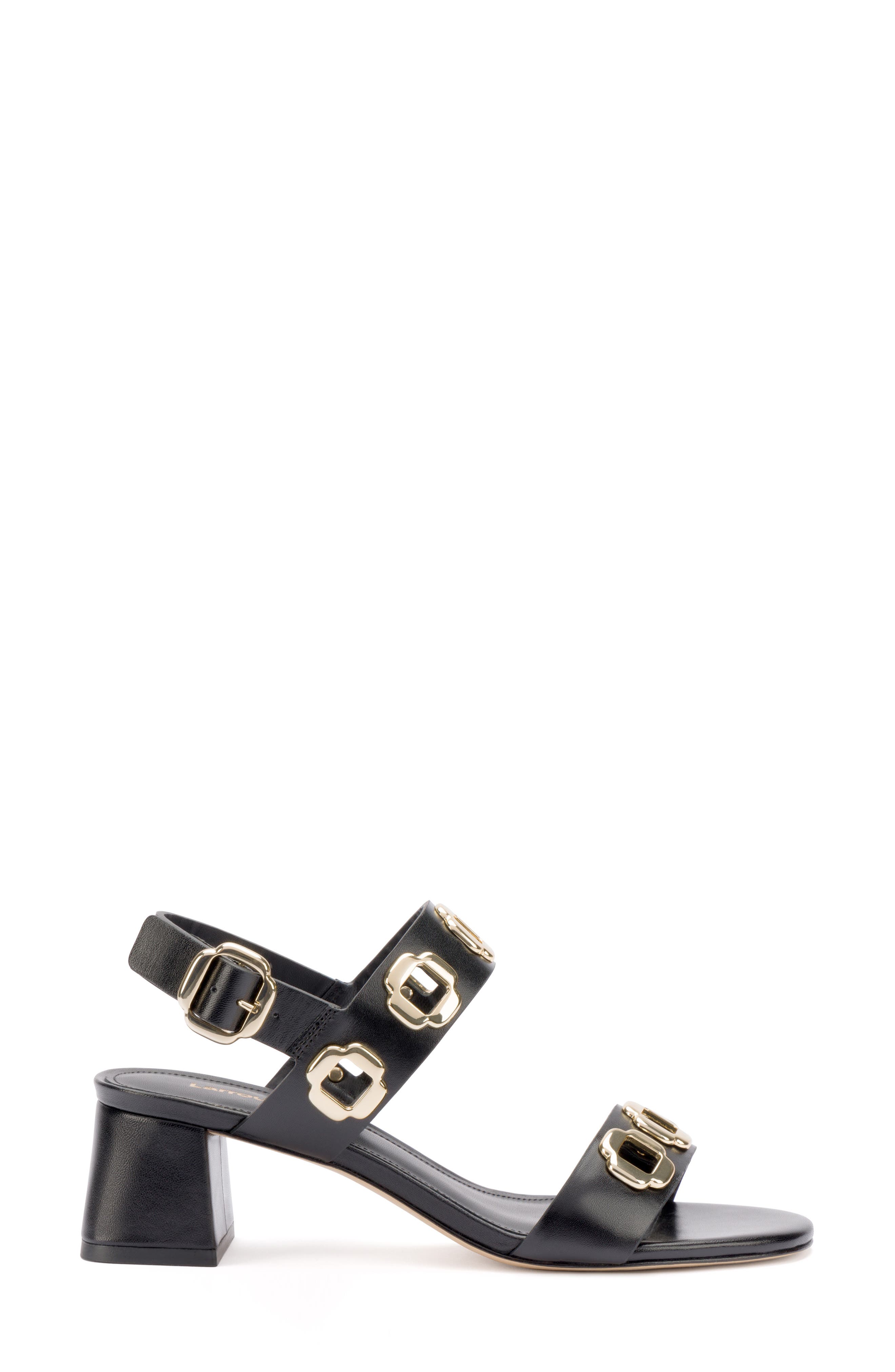 Milan Sandal, Alternate, color, BLACK