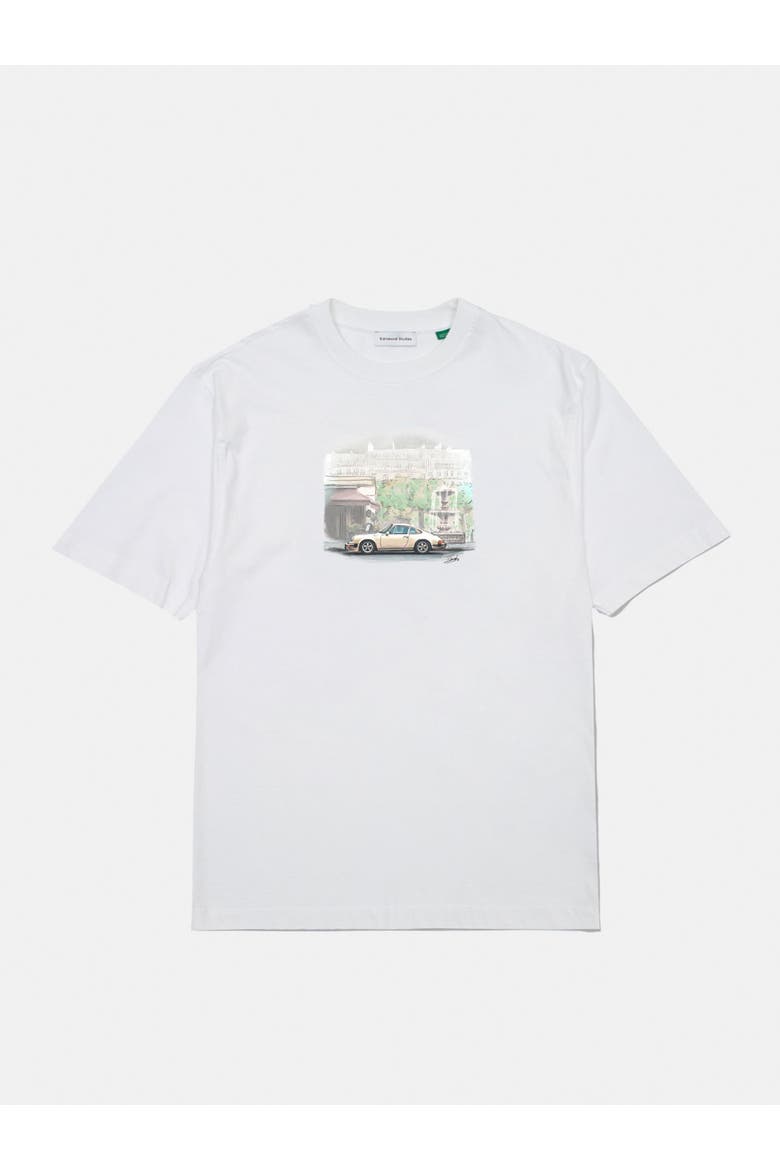 Chasing Classics Print T-Shirt, Alternate, color, Plain White
