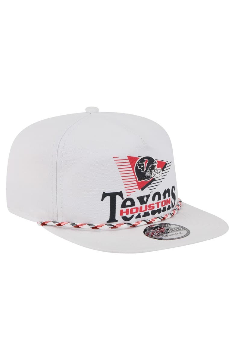 New Era Men's New Era White Houston Texans Collide Golfer Snapback Hat, Alternate, color, White