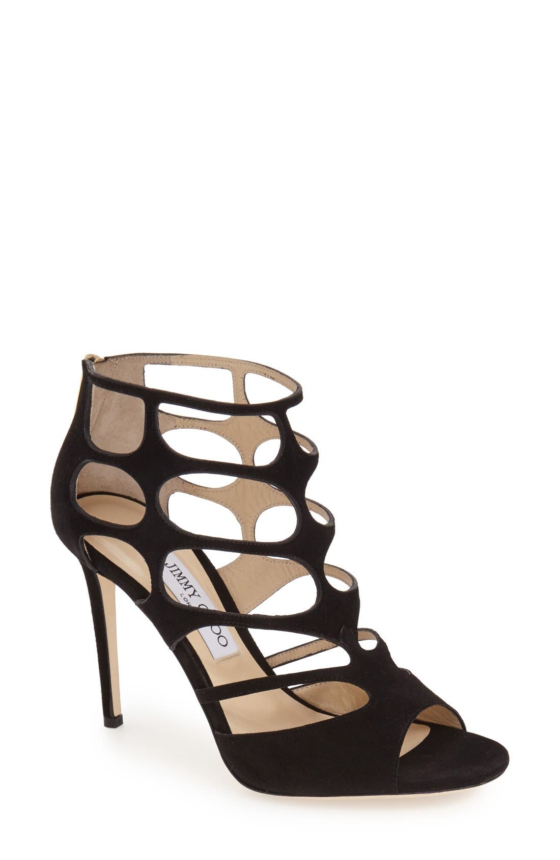 Jimmy Choo 'Ren' Cutout Sandal, Main, color, 