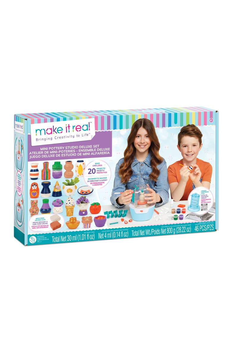 Mini Pottery Studio Deluxe Set, Main, color, ASSORTED/MULTI