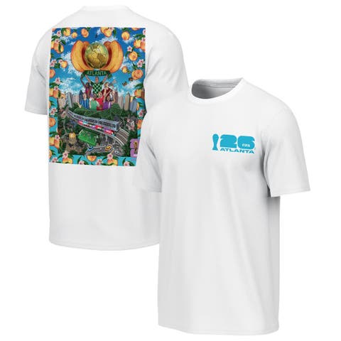 Men's Outerstuff White 2026 FIFA World Cup Atlanta Host City Poster Graphic T-Shirt