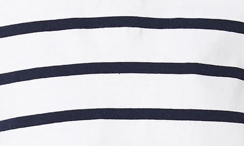 French Connection Rallie Stripe Slash Neck Top Stripe S White/marin In Summer White/marine