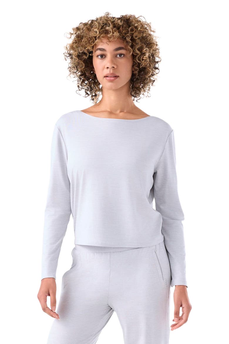 Brushed Tec Knit Long Sleeve, Alternate, color, ASH
