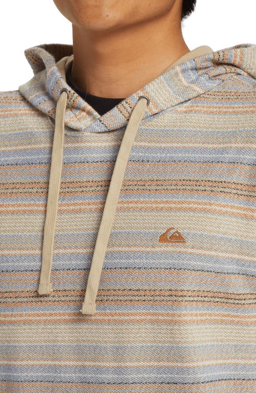 QUIKSILVER QUIKSILVER GREAT OTWAY STRIPE HOODIE