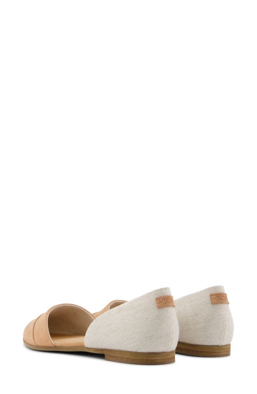 TOMS TOMS SUEDE & TWILL D'ORSAY FLAT