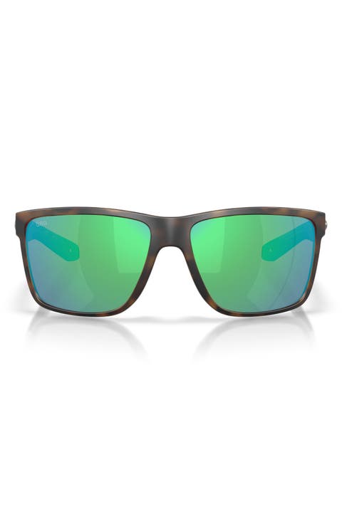 Broadbill II XL 62mm Polarized Oversize Rectangular Sunglasses