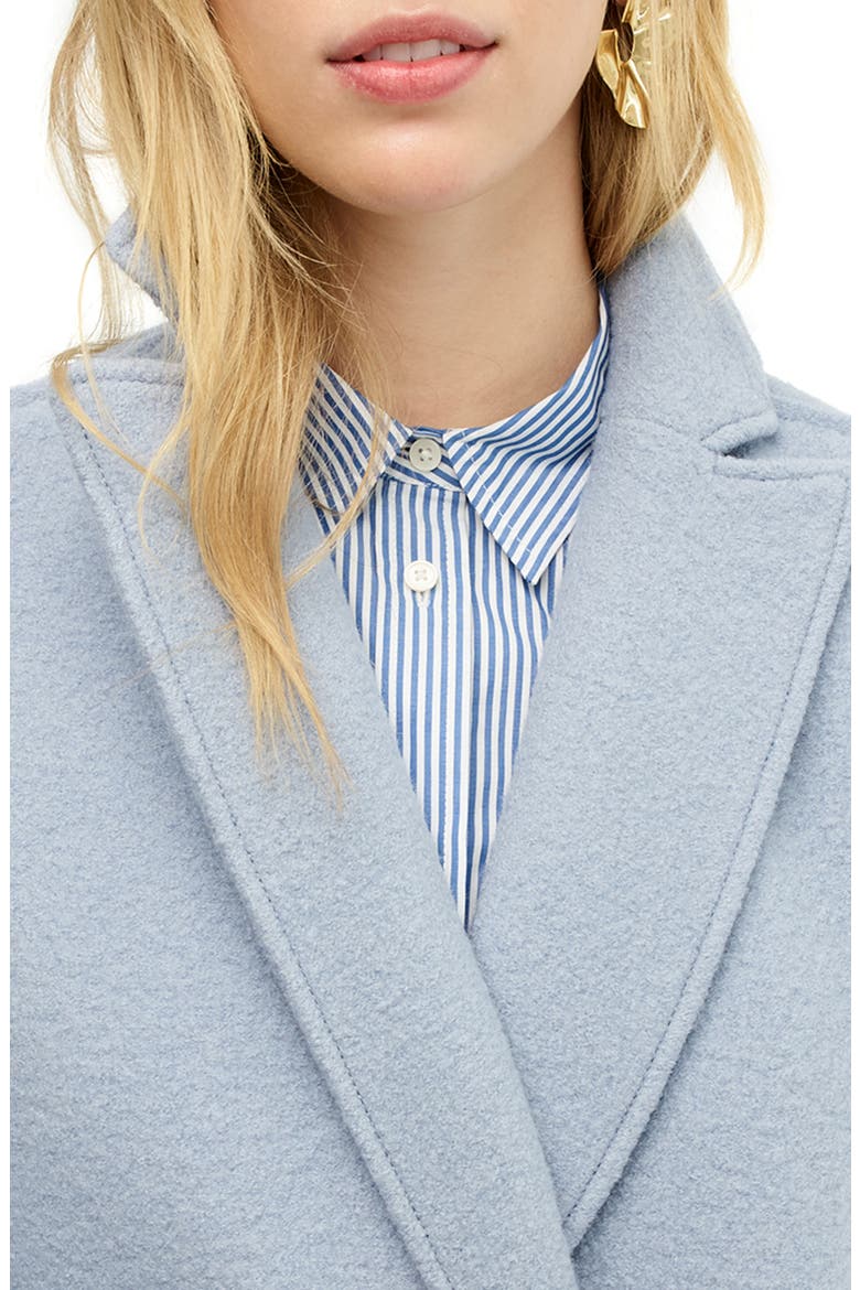 Daphne Boiled Wool Topcoat, Alternate, color, WOOL ICY MOUNTAIN BLUE